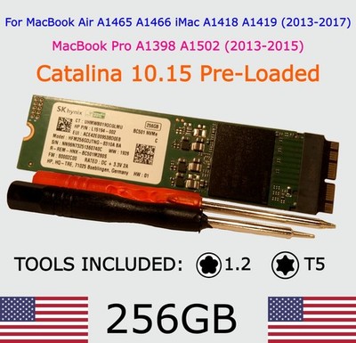 2014 MacBook Air 256GB Solid State Drive A1465 A1466 - macOS Catalina Preloaded
