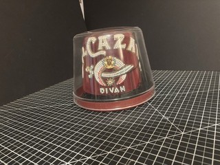 Midian Shriners Fez Hat with Case Box Collectible Vintage