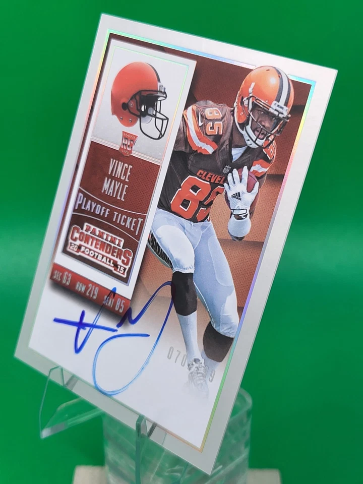 2015 Vince Mayle Contenders Playoff Ticket Auto RC /199 - Image 2 of 4