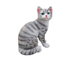 Katzenfigur detailreich Gartenkatze stabil f&uuml;r Balkon, Wohnzimmer