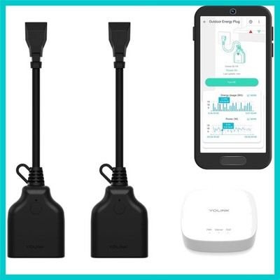 High-Capacity Outdoor Smart Plugs with Hub & Energy Monitoring   Ultimate Safety