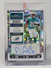 De’Von Achane RC Auto 2023 Contenders Cracked Ice Rookie Ticket RPS - 07/23