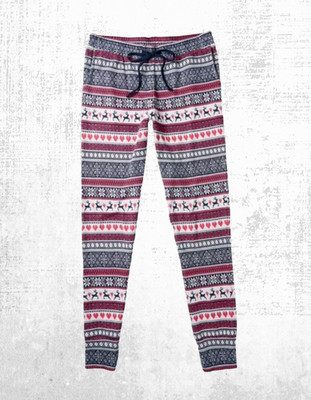 Damen Fat Face superweiche Rentier Jacquard Leggings in Multi (etwas defekt)