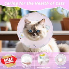 Maiiu Soft Cat Cone Collar Pink Medium Recovery Elizabethan Neck