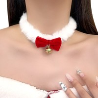 Chirstmas Choker Necklace Plush Clavicle Necklace Jewelry Gift For Women Girls