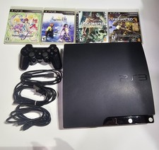 Sony PlayStation 3 PS3 Slim CECH-2001B Console Bundle Controllers 4 Games Tested