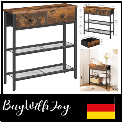 Narrow Console Table mit 2 Schubladen | 75 cm Hallway Storage