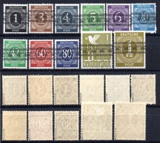 1948 GERMANY USA BRITISCHE ZONE  Sc.I-IX-AIaI  Cv.5400€ MNH SIGNED