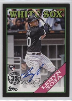 2023 Series 2 1988 Topps Baseball Black 138/199 Lenyn Sosa Rookie Auto RC ez6