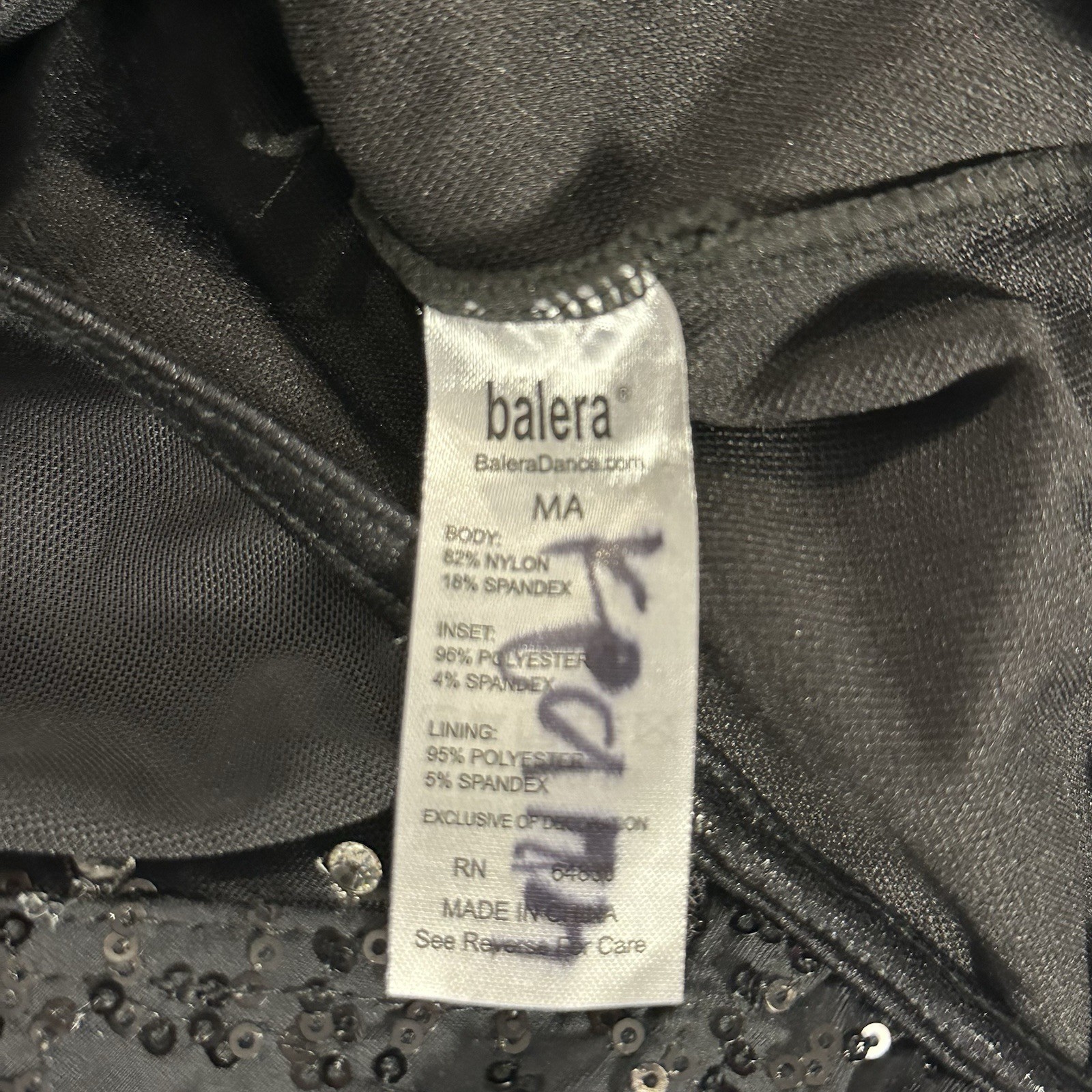 Balera Performance Rhinestone Sequin Leotard With… - image 12