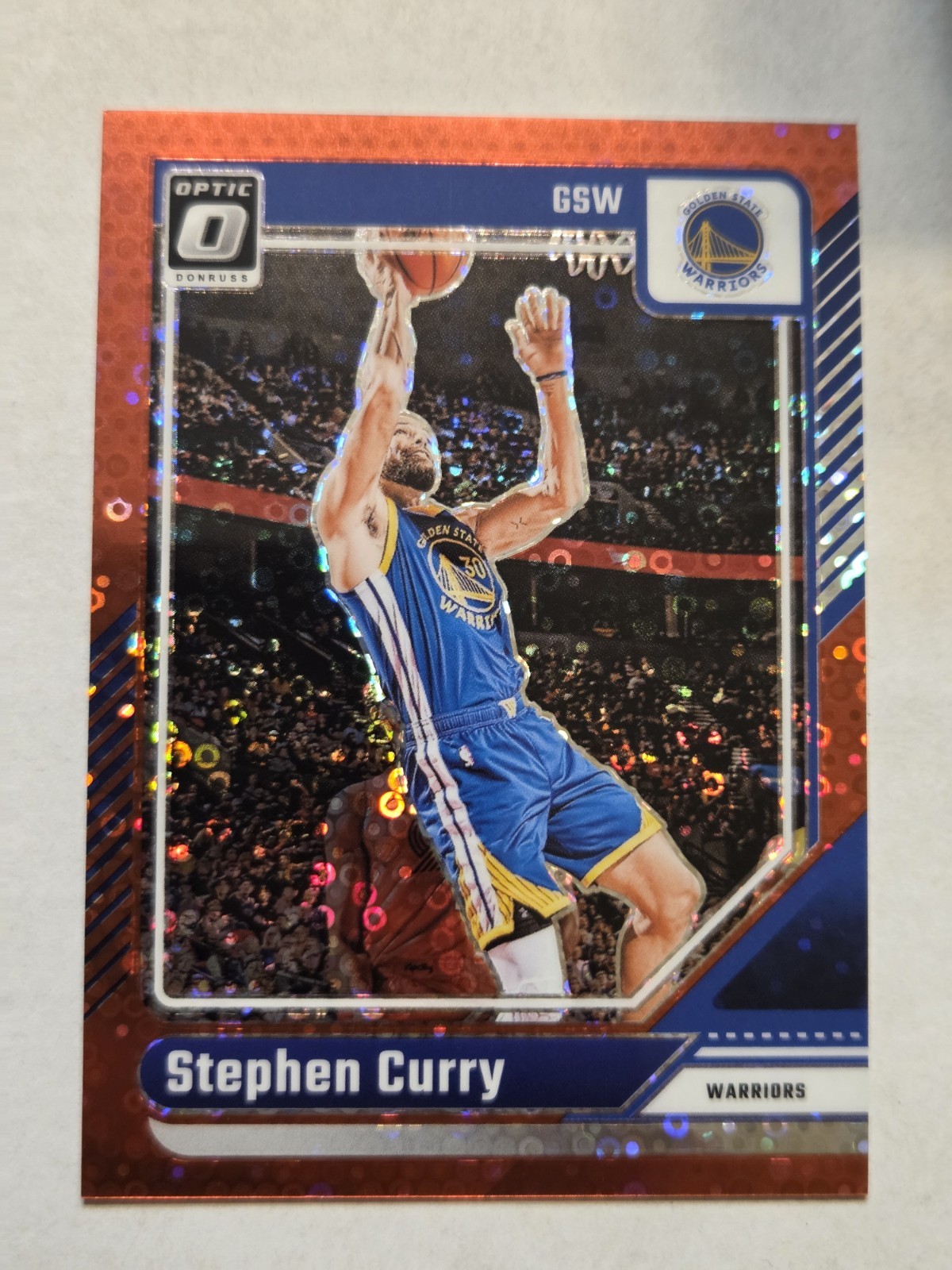 2024-25 Panini Donruss Optic 155 Stephen Curry Fast Break Red /75 NBA Warriors