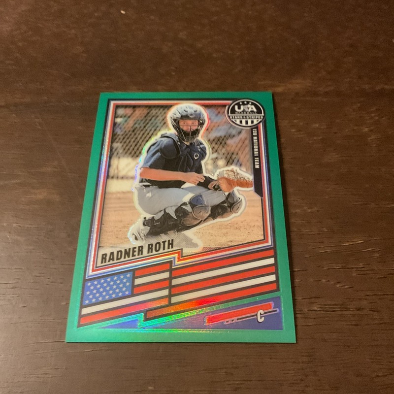 2026 Panini USA Stars & Stripes U12 National Team Radner Roth Green Prizm Card