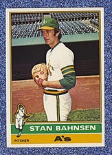 1976 Topps Baseball Set Break # 534 Stan Bahnsen - Oakland A's - Free Shipping
