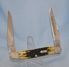 RARE CASE XX BONE MUSKRAT KNIFE 9 DOT 2021  "25TH ANNIVERSARY POCKET WORN"