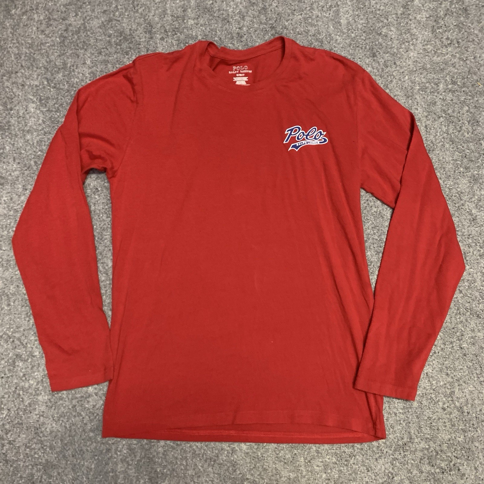 Ralph Lauren Men's Small Long Sleeve Crew Neck Sleep Shirt Lightweight Comfort