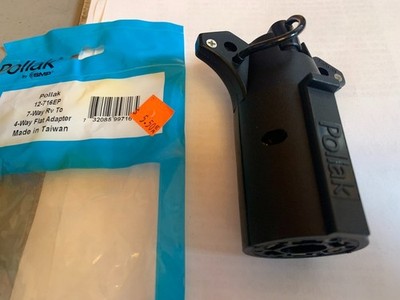 Pollak 12-716EP 7-way RV to 4-way Flat Adapter