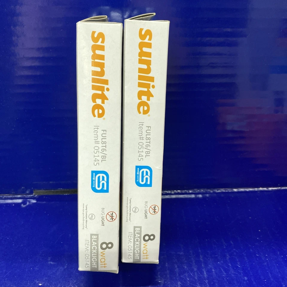 2X Sunlite FUL8T6/BL 8-watt FUL CFL Light Bulb, GX10q Base - Black Light - Image 2 of 4