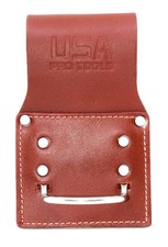 USA PRO TOOLS Grain Leather Hammer Holder &ndash; HeavyDuty Belt Loop with Rivets