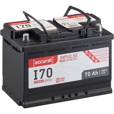 AGM Autobatterie 70Ah 12V 760A Start Stop Batterie Starterbatterie KFZ Stopp 68A