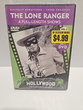 The Lone Ranger - Volume 2 (4 Classic Episodes) DVD Clayton Moore - Digitally...