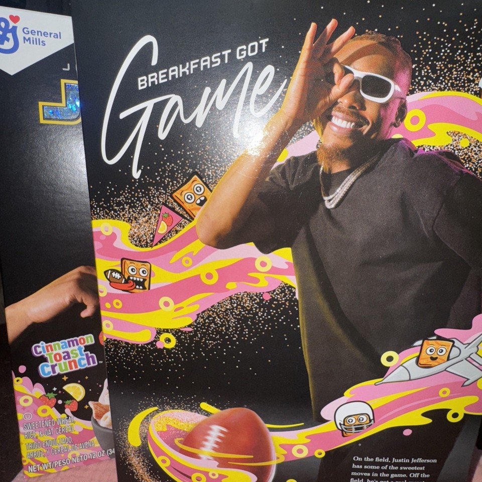 Justin Jefferson Jettas Mix Cereal 2025 Limited-Edition Minnesota ...