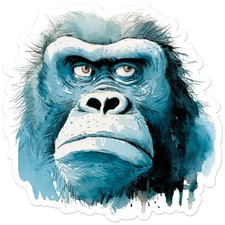 Gorilla Ape - Vinyl Decal Sticker - Car Window Laptop - ebn12282