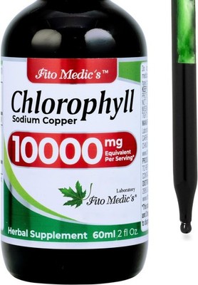 Liquid Chlorophyll Drops 10000mg Energy Boost & Natural Detox Supplement 2oz