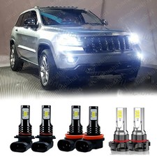 For Jeep Grand Cherokee 2011 2012 2013 Led Headlight Highlow Fog Lights Bulbs