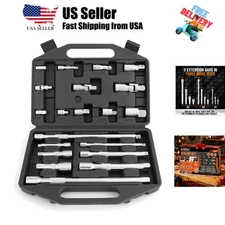 20-Piece Socket Extension Bar Set, 1/4", 3/8" and 1/2" Drive Socket Extension...