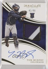 2016 Panini Immaculate Rookie Auto Patch 41/99 Tom Murphy #128 Patch Auto 00jz