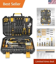 Portable 159-Piece Household Tool Kit - Ideal for Home and Auto Repairs