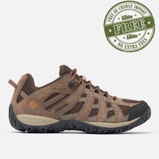 Columbia Men's Redmond  Hiking Shoe Lightweight Cordovan, Dark Ginger - Wide
