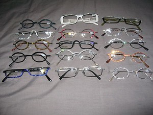 reading glasses swarovski crystal frames