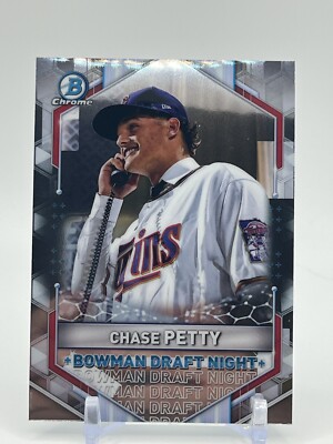 2021 Bowman Chrome Draft Night #BDN-2 Chase Petty Minnesota Twins Prospect