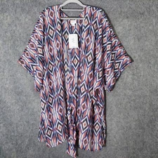 Lularoe Duster XL Daphne Belted Lagenlook Kimono Boho Festival Southwestern