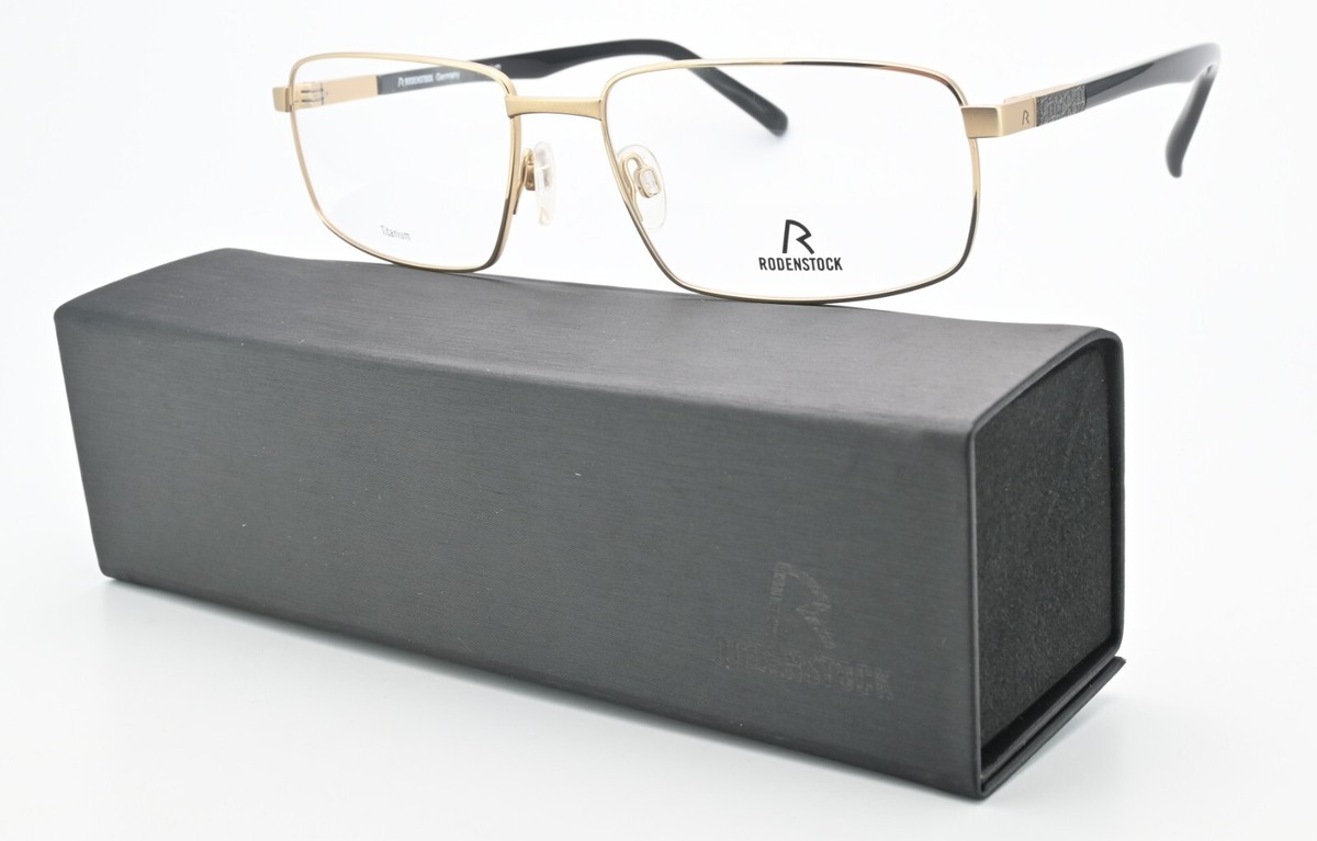 RODENSTOCK Eyeglasses R 7007 B 58-18 145 Titanium Gold Light