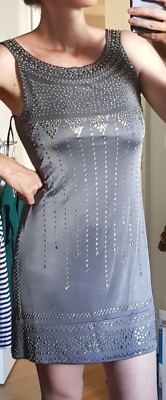 Original BCBG MAX AZRIA Maxazria Partykleid size S 36 Minikleid DRESS Kristalle