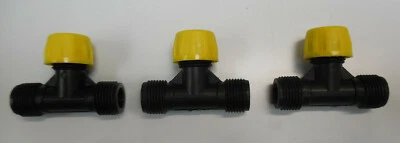 ATV / Quad Sprayer Spares 50,60,100 lt 'T' Piece X3 Complete With Single Nozzle