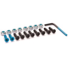 Modus Skateboard Hardware 1" Allen Black/Blue with Mounting Nuts