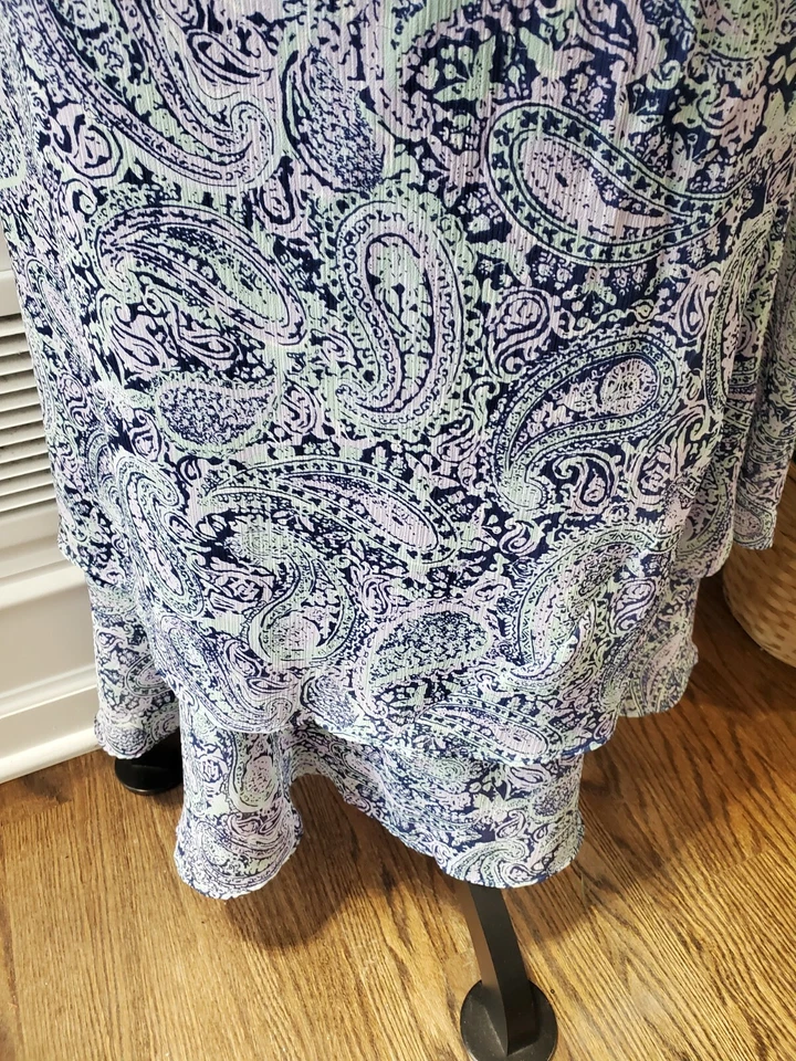 Jaclyn Smith Women's Polyester Round Neck Short Sleeve Casual Long Maxi Dress 12 - Image 4 of 4