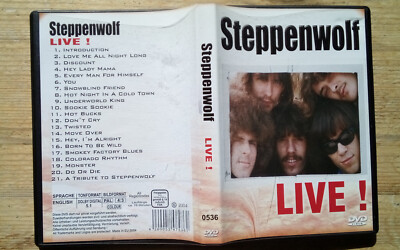 STEPPENWOLF - LIVE - 21 SONGS - DVD -GRATISVERSAND