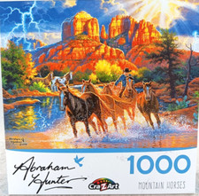 Mountain Horses 1000 Piece Jigsaw Puzzle Abraham Hunter by Cra-Z-Art