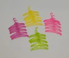 Vintage Barbie Swirl Hangers Pink Green Yellow Classic Lot of 20 Set