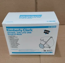 Kimberly Clark Tecnol The Lite one Tie-On Surgical masks Box of 50 masks # 48100