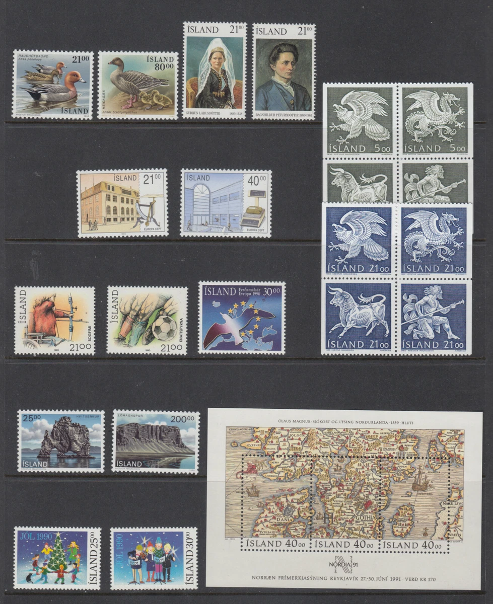 Prophila Collection Islanda 600 Diversi Francobolli (Francobolli per i Collezionisti
