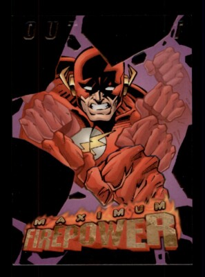 1996 SKYBOX DC OUTBURST MAXIMUM FIREPOWER #13 FLASH BREAKS THE BARRIER