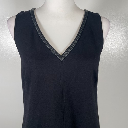 Banana Republic Etuikleid Damen Größe 8 schwarz solide Tasche ärmellos Pullover - Bild 3 von 15