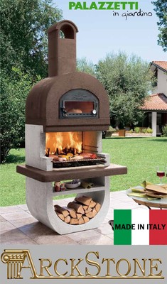 Barbecue Colorato Massa a Legna Palazzetti in Giardino Diva Forno Kit  Montaggio | eBay