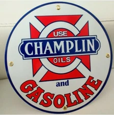 Champlin Gasoline Gas Oil Sign