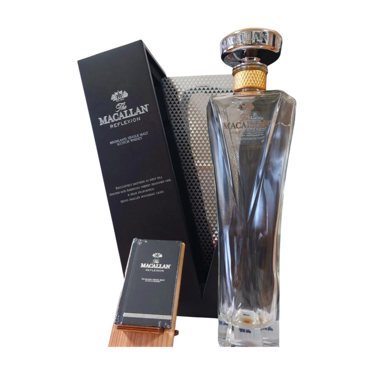 The Macallan Reflexion ウイスキー箱付き空瓶 The Macallan Reflexion ウイスキー箱付き空瓶